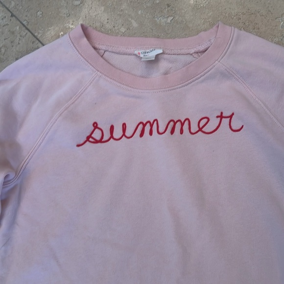 Crewcuts Pink "Summer" Sweatshirt Size Large - Picture 3 of 6